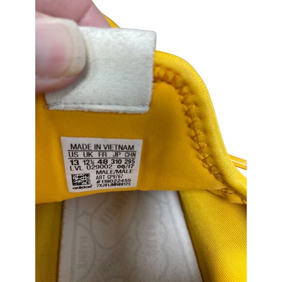 Adidas Pharrell Williams Tennis Hu Mens Yellow Mesh Sneakers SZ13 SKU 9373 - Picture 9 of 16